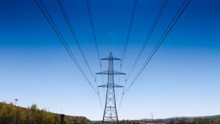 Power lines part of the national grid