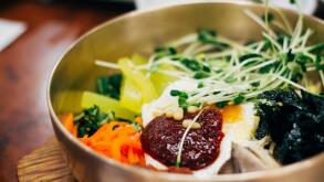 Korean traditional food bibimbap