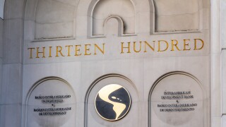Washington, D.C., USA - January 12, 2020: Sign of Inter-American