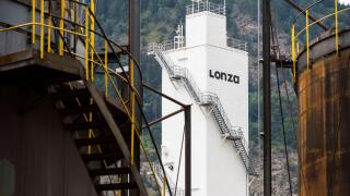 FILE - This July 22, 2015 file picture shows a factory of Swiss company Lonza Group AG, in Visp, Switzerland. Pharmaceutical supplier Lonza of Switzerland says it is buying InterHealth Nutraceuticals, Inc., a California-based company that makes ingredient