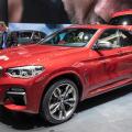 GENEVA, SWITZERLAND - MARCH 7, 2018: New BMW X4 M40d car showcased at the 88th Geneva International Motor Show.