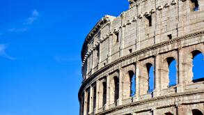 Roman Colosseum in Rome, Italy.