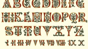 Alphabet Medieval and Roman numerals of the eleventh century