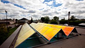 Solar panels, Alberta, Canada.