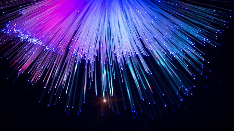 Internet technology fiber optic background