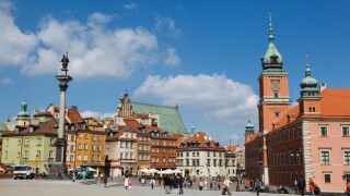 The Old Town in Warsaw, Poland