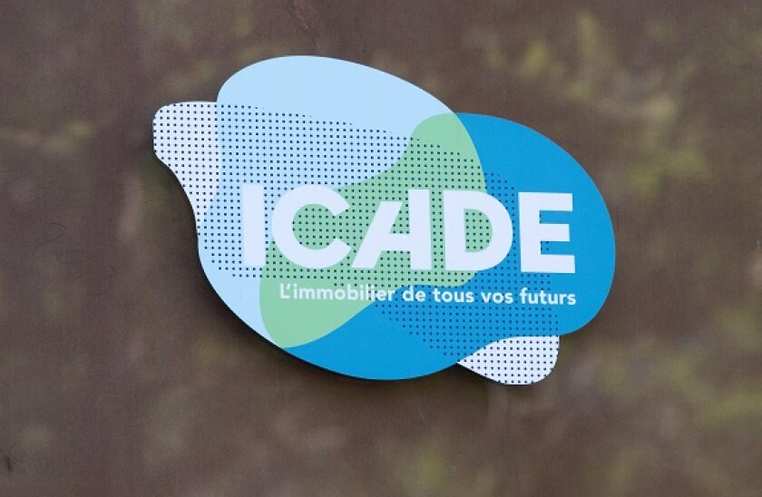 A logo of ICADE, on May 06, 2020 in Charenton-le-Pont, France. Photo by David Niviere/ABACAPRESS.COM