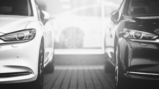 selective between black and white cars