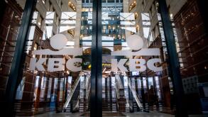 Brussels, Belgium. 13th Feb, 2025. This picture shows the headquarters of the KBC Group financial institute in Brussels on Thursday 13 February 2025. BELGA PHOTO HATIM KAGHAT Credit: Belga News Agency/Alamy Live News