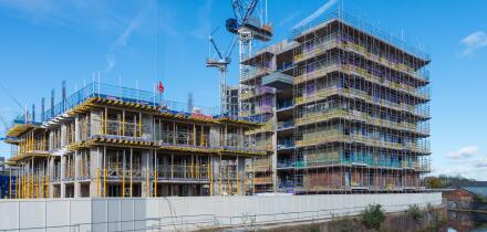 Large new brownfield housing development at Soho Wharf in Birmingham of 750 new homes and apartments by Galliard Homes and Apsley House Capital