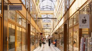 Passage Du Grand Cerf - a covered walkway in the Montrogueil neighbourhood of Paris, France.