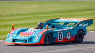 1973 Porsche 917/30 Vaillant endurance racer at the 77th Goodwood GRRC Members Meeting, Sussex, UK.