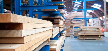 Plaks stored in logistics warehouse