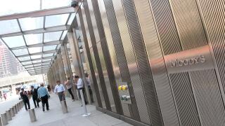 The Moody's Investors Service Inc. headquarters building in New York City, NY, USA on August 1, 2011. Rating agencies assess the financial strength of companies and governmental entities, both domestic and foreign, particularly their ability to meet the i