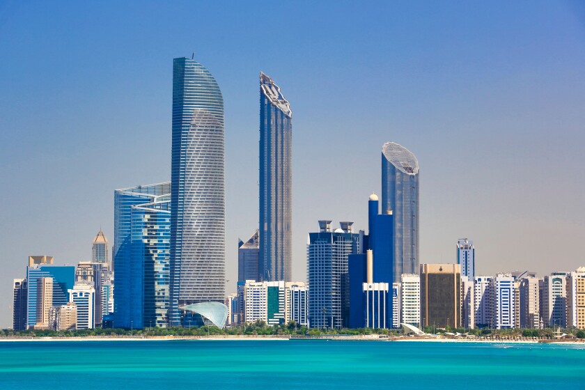 United Arab Emirates, UAE, Middle East, Abu Dhabi, City, Skyline, Central Market Tower, tower, architecture, buildings, downtown