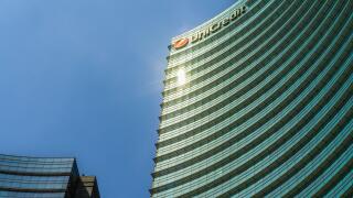 Italy, Milan, Modern architecture, UniCredit bank building