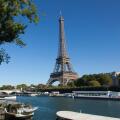Eiffel Tower and River Seine in Paris