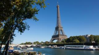Eiffel Tower and River Seine in Paris
