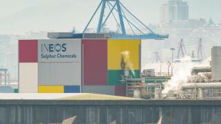 INEOS Sulphur Chemicals Sulphuric Acid Plant, Port of Bilbao, Northern Spain, Europe