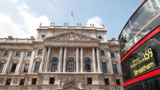 H M Treasury on Whitehall, Westminster, London, England, U.K.