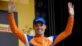 Luis Leon Sanchez team Rabobank wins stage 14 from Limoux to Foix