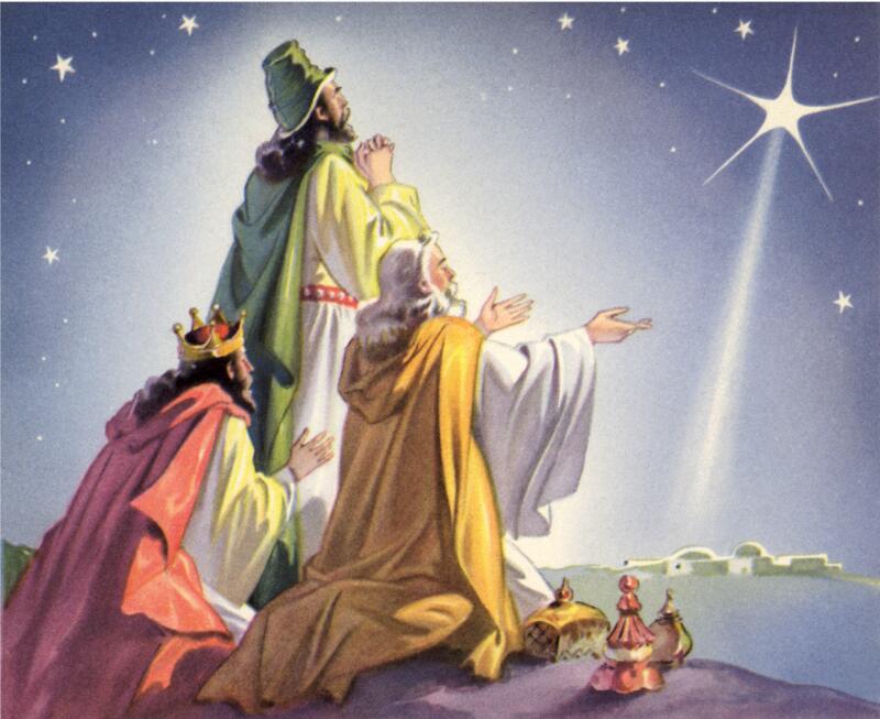 Three Wise Men. Image shot 1950. Exact date unknown.