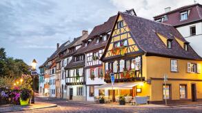 Traditional french houses in Petit Venice, Colmar, France