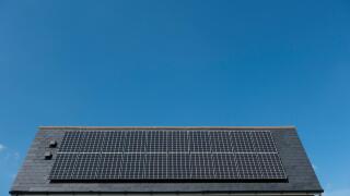 Solar Panels on the roof of a house