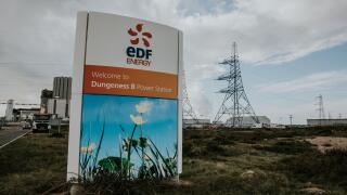 EDF Energy, Dungeness B Power Station Sign, Kent, UK