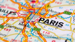 Road map around Paris
