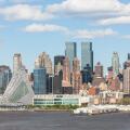 Part of the mid-town skyline, including new development on West 57th street, in New York City.