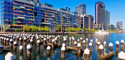 NAB, National Australia Bank Building, Bourke Street, Melbourne Docklands City CBD, Victoria, Australia