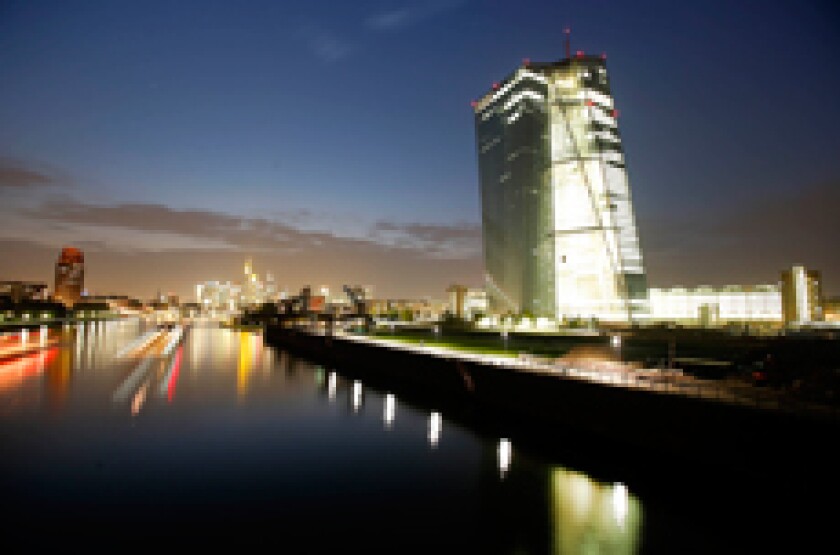 New ECB building at night 2014