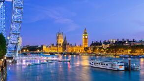 England, London Skyline at Dusk
