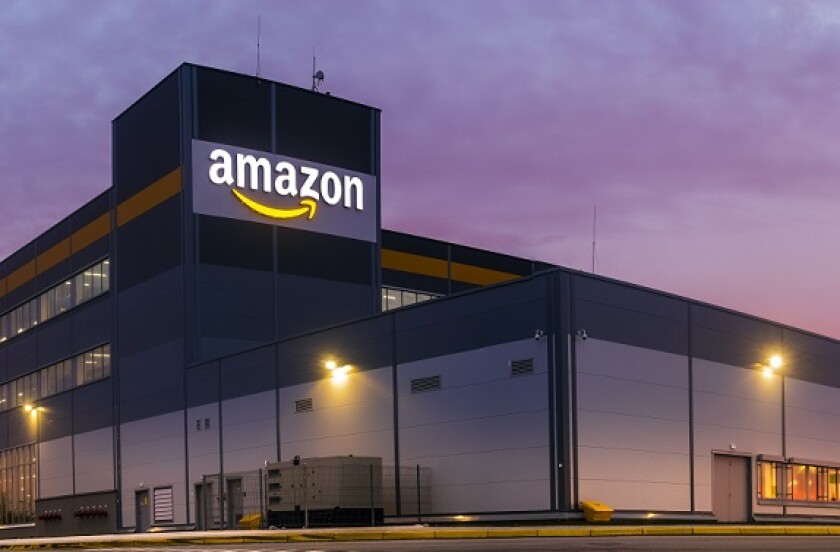 Amazon warehouse Poland at dawn from Adobe 16Jun20 575x375