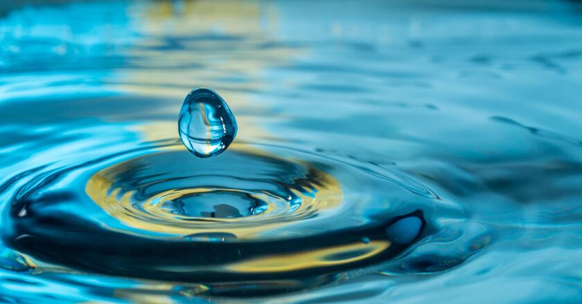 colorful water drop splash