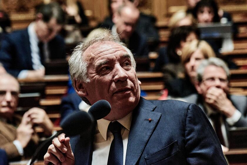 Antonin Burat / Le Pictorium -
Session of questions to the Government of January 22, 2025, at French Senate -
22/01/2025 - France / Ile-de-France (region) / Paris - Prime Minister Francois Bayrou answers Senators during the session of questions to t