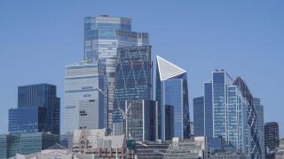 27 April 2026 The City of London  skyline square mile business district  on a clear day , London, UK