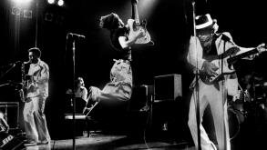 AMSTERDAM, NETHERLANDS - NOVEMBER 23: Bruce Springsteen performs live on stage at RAI Congres Hall in Amsterdam, Holland on November 23 1975 during his Born To Run tour with the E Street Band (Photo by Gijsbert Hanekroot)