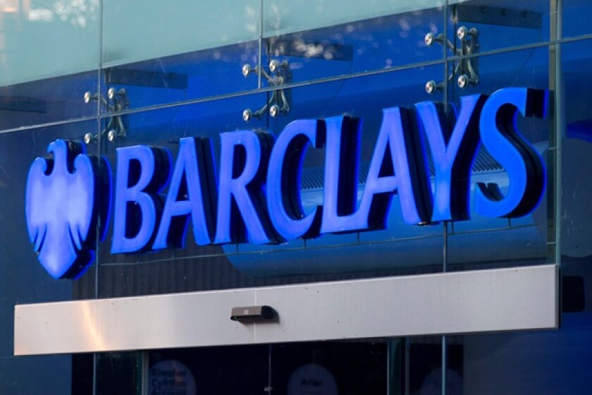 Barclays bank sign