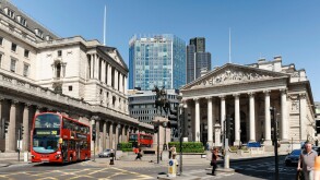 The Bank of England in The CIty of London