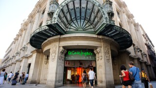 El Corte Ingles department store on Avinguda Portal de l'Angel. Barcelona. Spain