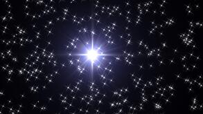 bright evening star surrounded by starry sky