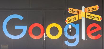 FACADE OF THE GOOGLE HEADQUARTERS IN ZURICH, SEARCH ENGINE, GAFA, ECONOMY, STOCK MARKET, NASDAQ, ZURICH, CANTON OF ZURICH, SWITZERLAND