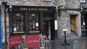 THE LAST DROP pub on Grassmarket Edinburgh Scotland UK