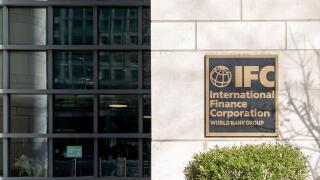 IFC sign in Washington, DC, USA.