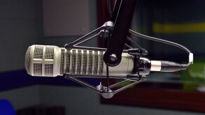 radio studio microphone