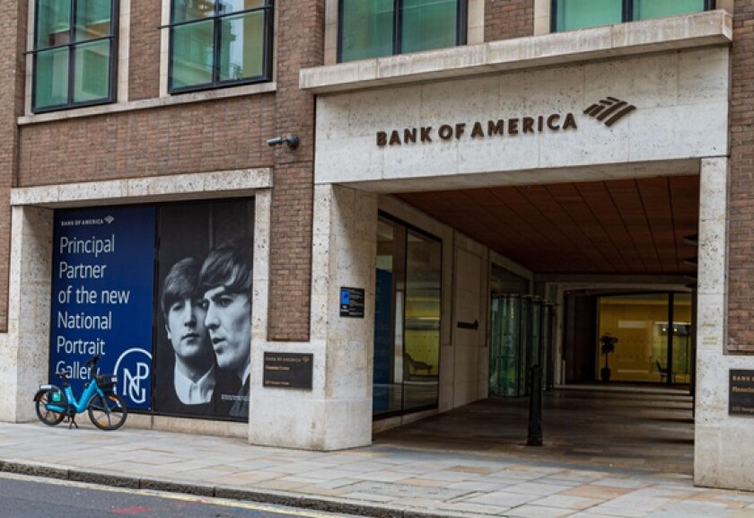 Bank of America London office from Alamy 12Jul24 575x375