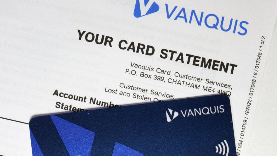 Vanquis credit card statement