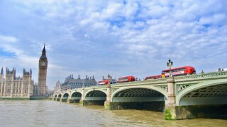 Buses on Westminster Bridge